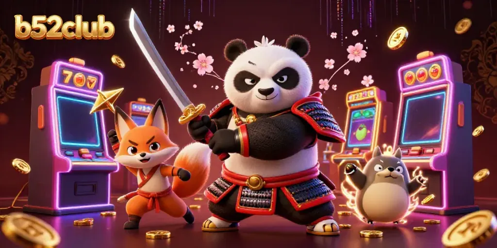 Experience thrilling gameplay at b52club with colorful slots and engaging characters in action.