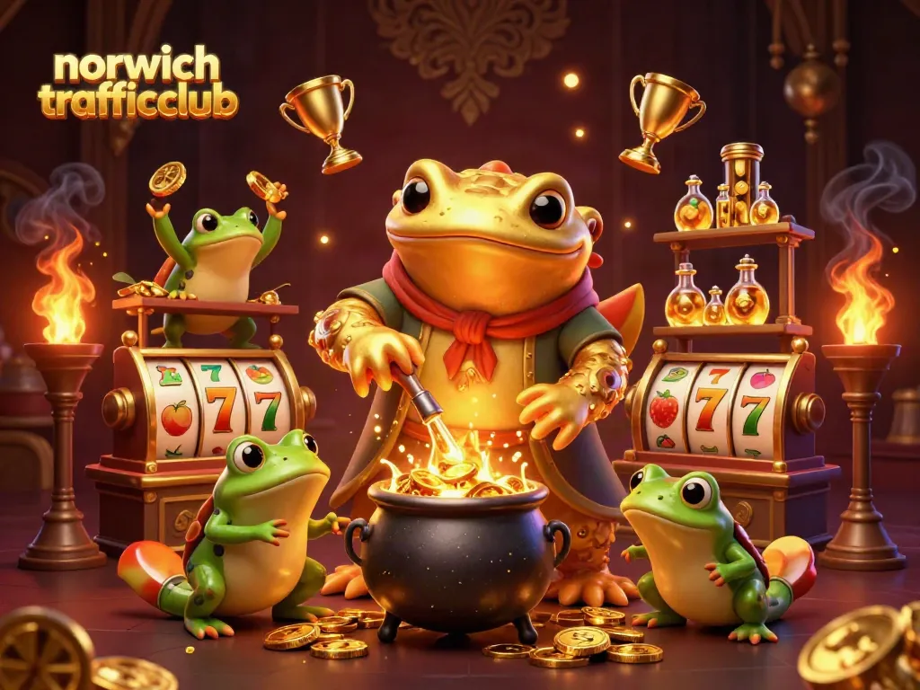 Engage in thrilling casino action with norwichtrafficclub's enchanted alchemist and friends creating gold.