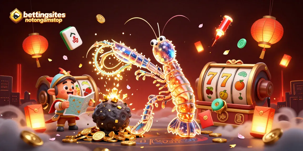 Experience thrilling action with bettingsitesnotongamstop as the mantis shrimp battles through gambling elements in a rich, vibrant scene.