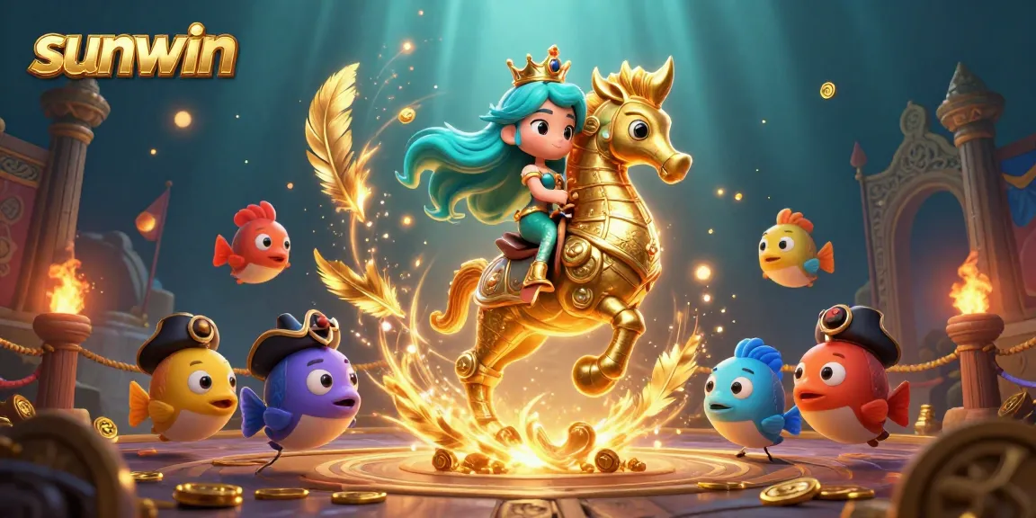 Experience thrilling gameplay at sunwin with our vibrant, action-packed casino underwater scene.